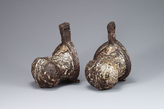 鐵製銀張金銀象嵌壺鐙 이미지 1 보기