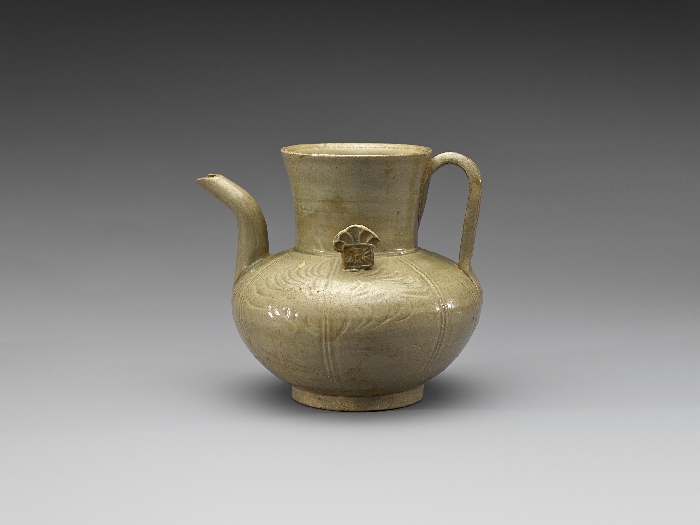 청자 국화 무늬 주전자 이미지 1 보기