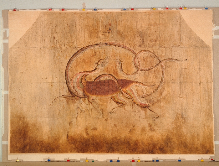 삼묘리 대실 북벽 현무 모사도 이미지 1 보기