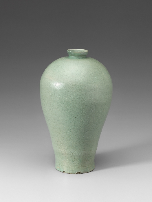 청자 음각 연꽃 넝쿨무늬 매병 이미지 1 보기