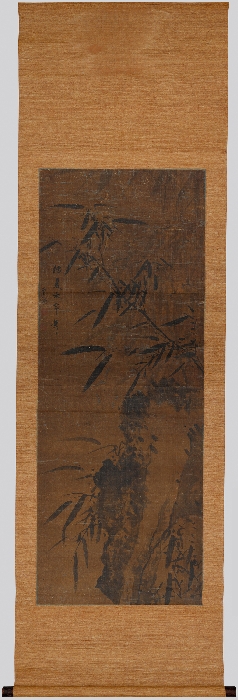 No.2 書道筆中黄鶴5本　30年位前の中国筆　竹製キャップ