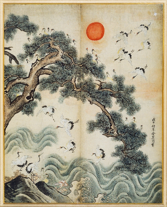 korean tree painting