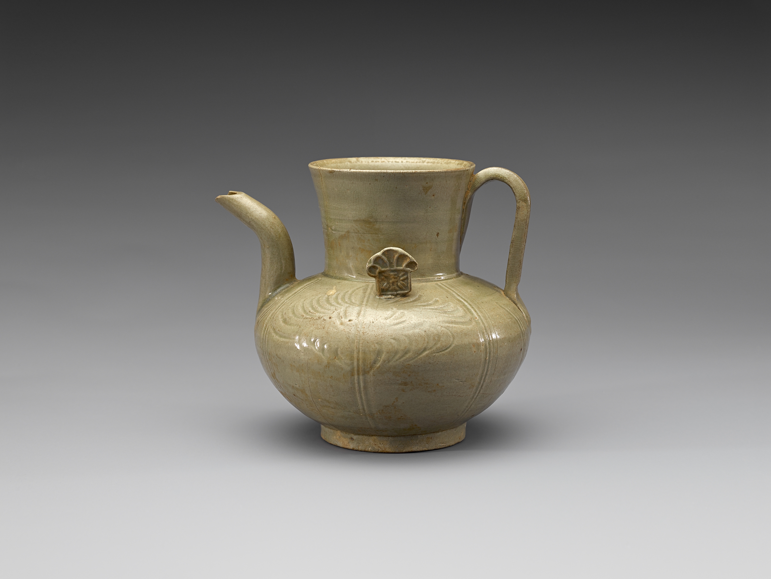 청자 국화 무늬 주전자 이미지 1