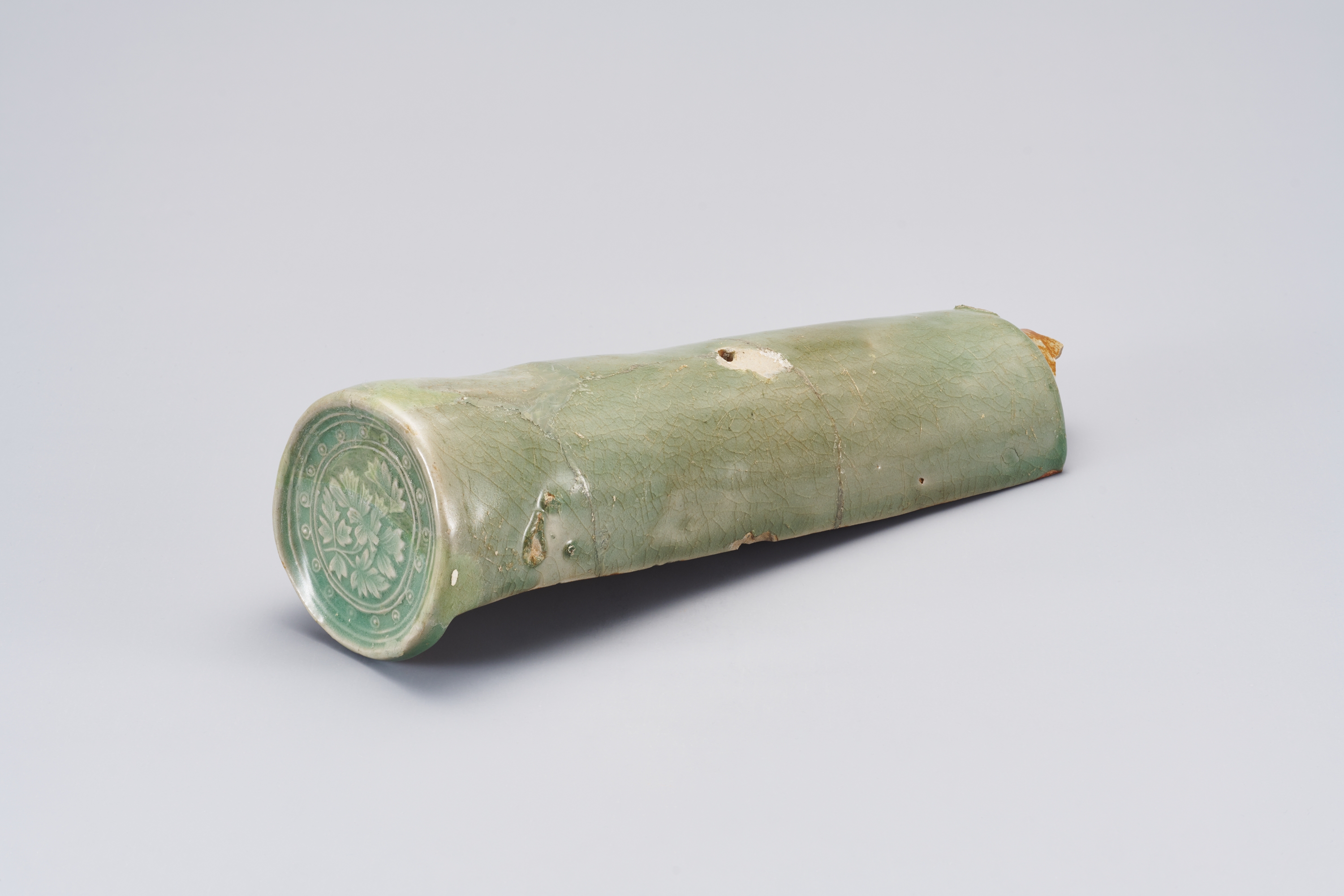 청자 모란무늬 수막새 이미지 1